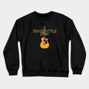 Fingerstyle Player Natural Finish Crewneck Sweatshirt